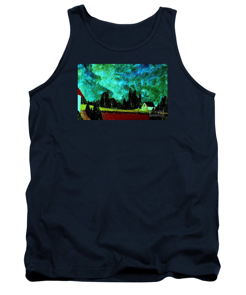 Bill Tank Top featuring the painting Stormlight by Bill OConnor