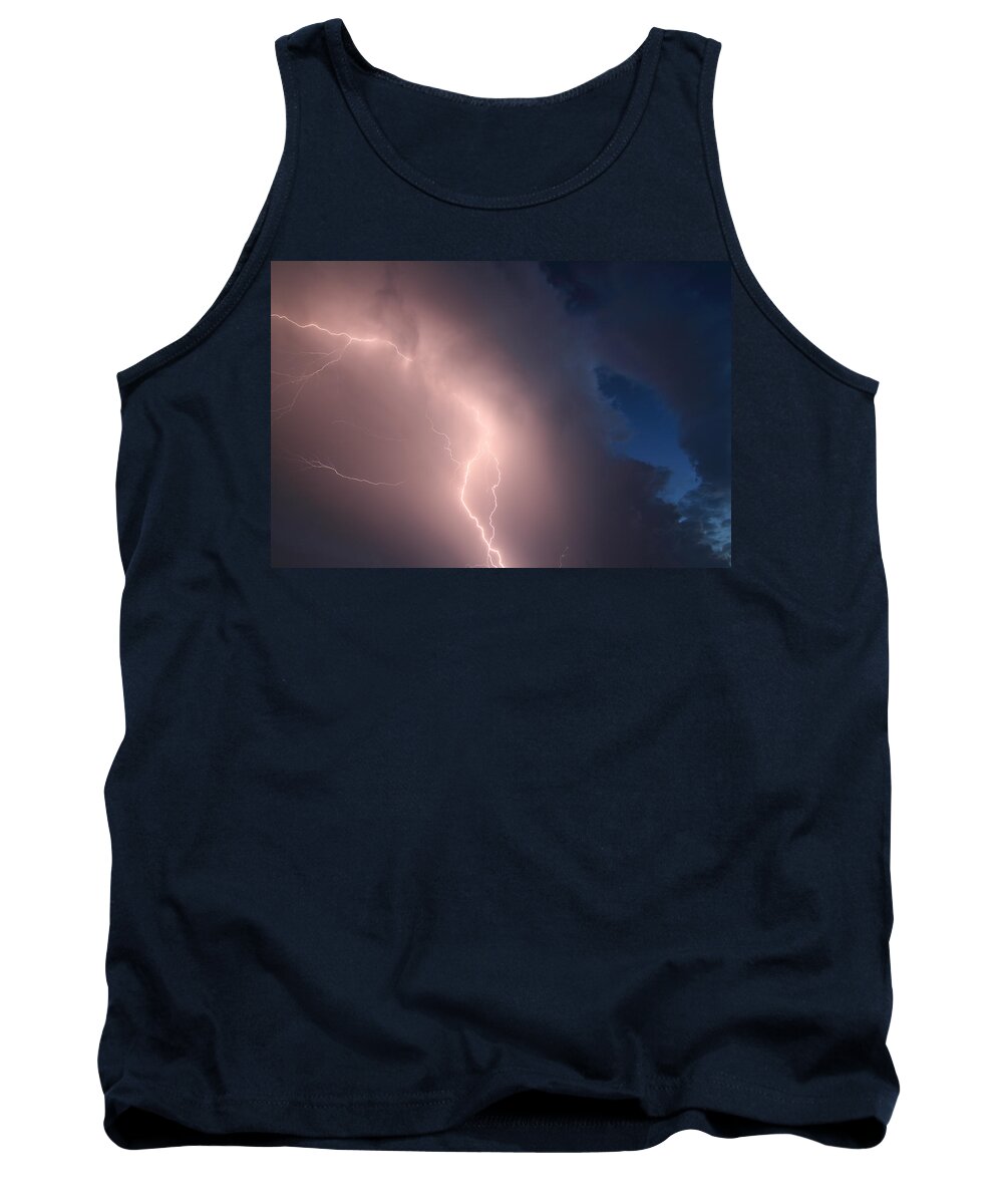 Lightning Tank Top featuring the photograph Stormy weather by Jonathan Davison