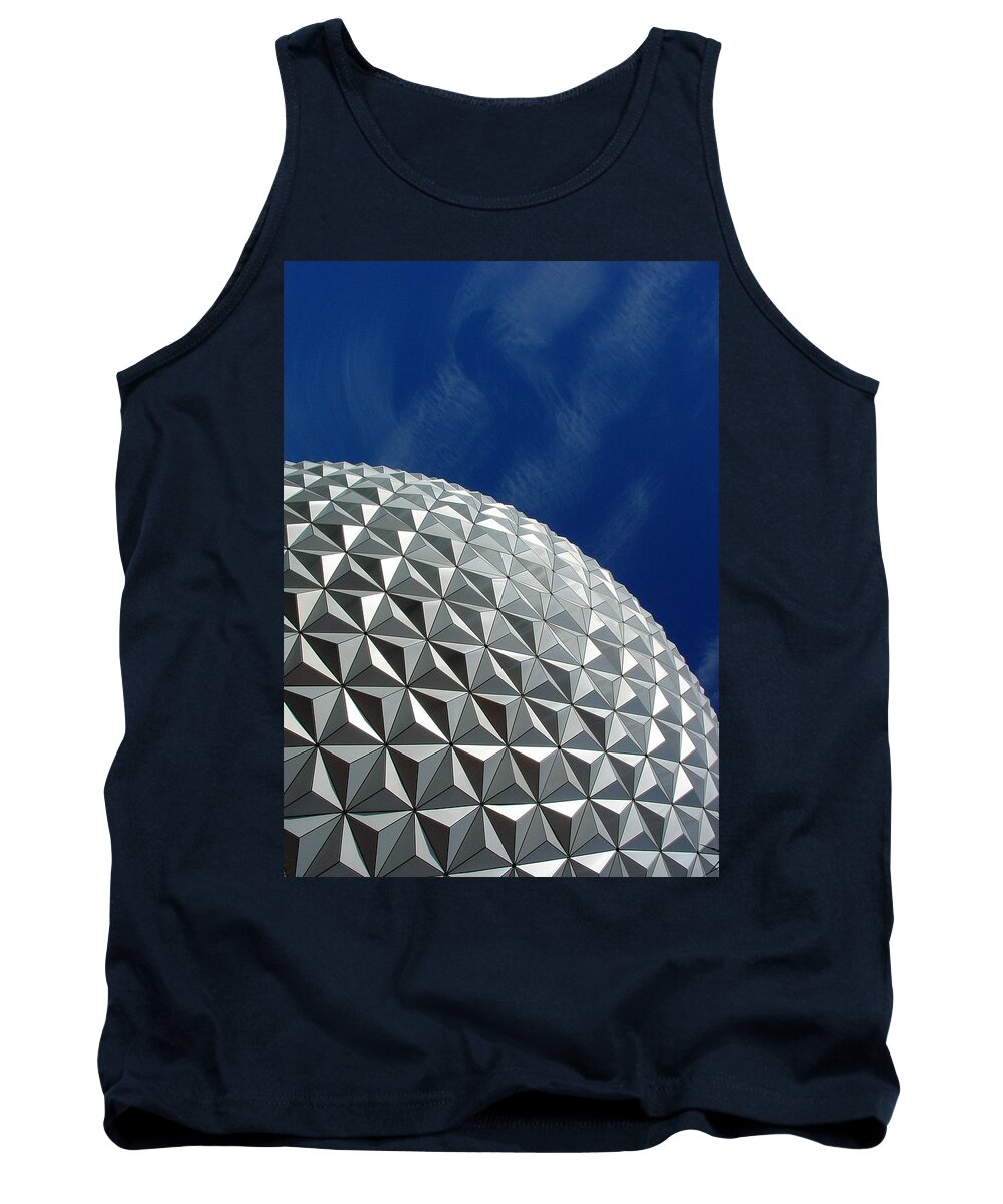 Epcot Tank Top featuring the photograph Structural Beauty by David Nicholls