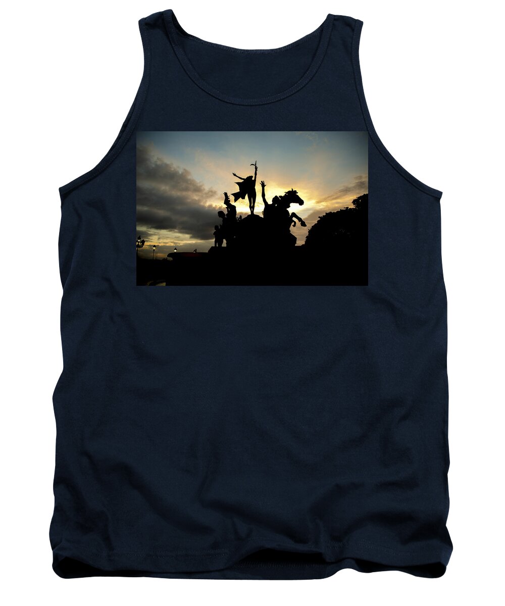 Landscape Tank Top featuring the photograph Sunset Silhouette by Theodore Jones
