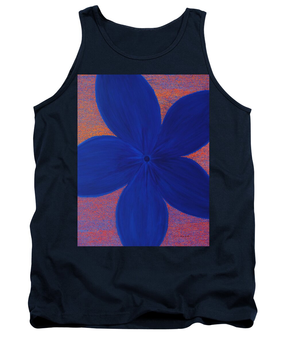 Flower Tank Top featuring the painting The Flower by Kyung Hee Hogg