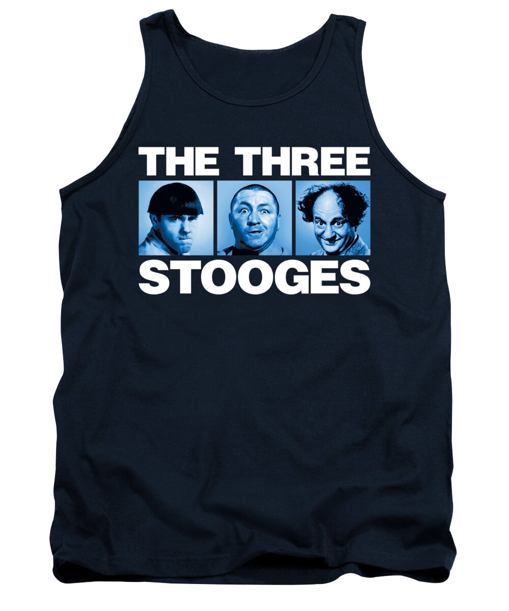  Tank Top featuring the digital art Three Stooges - Three Squares by Brand A