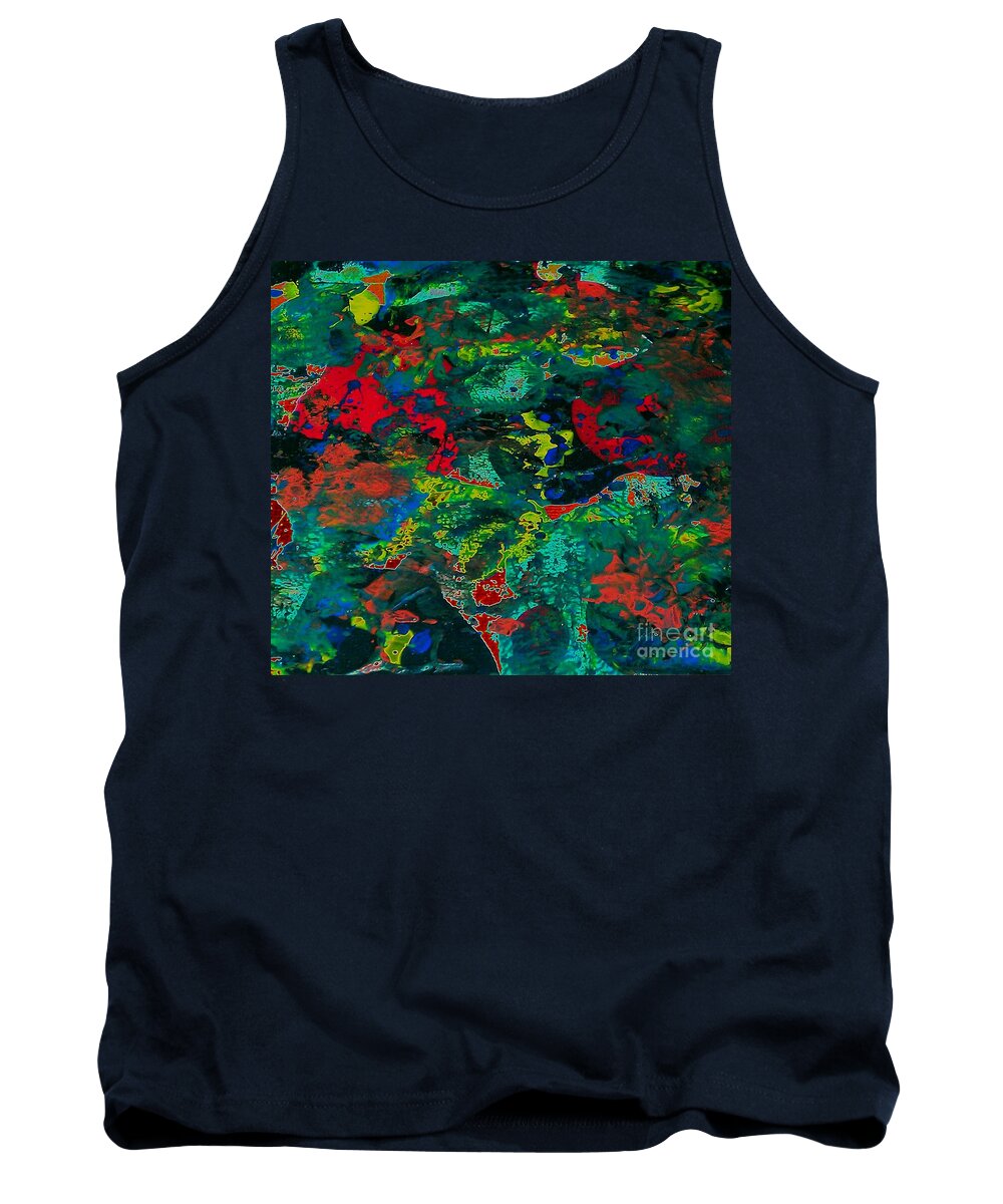 Tide Pool Tank Top featuring the painting Tide Pool by Jacqueline McReynolds