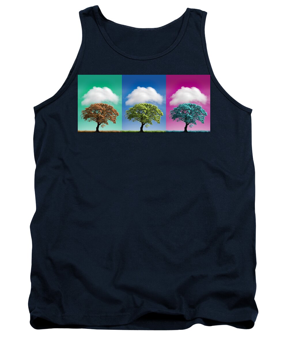 Tree Tank Top featuring the photograph Treetypch by Mal Bray