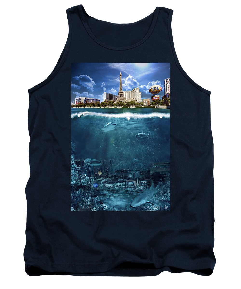 Las Vegas Tank Top featuring the photograph Las Vegas Sharks by Nicholas Grunas