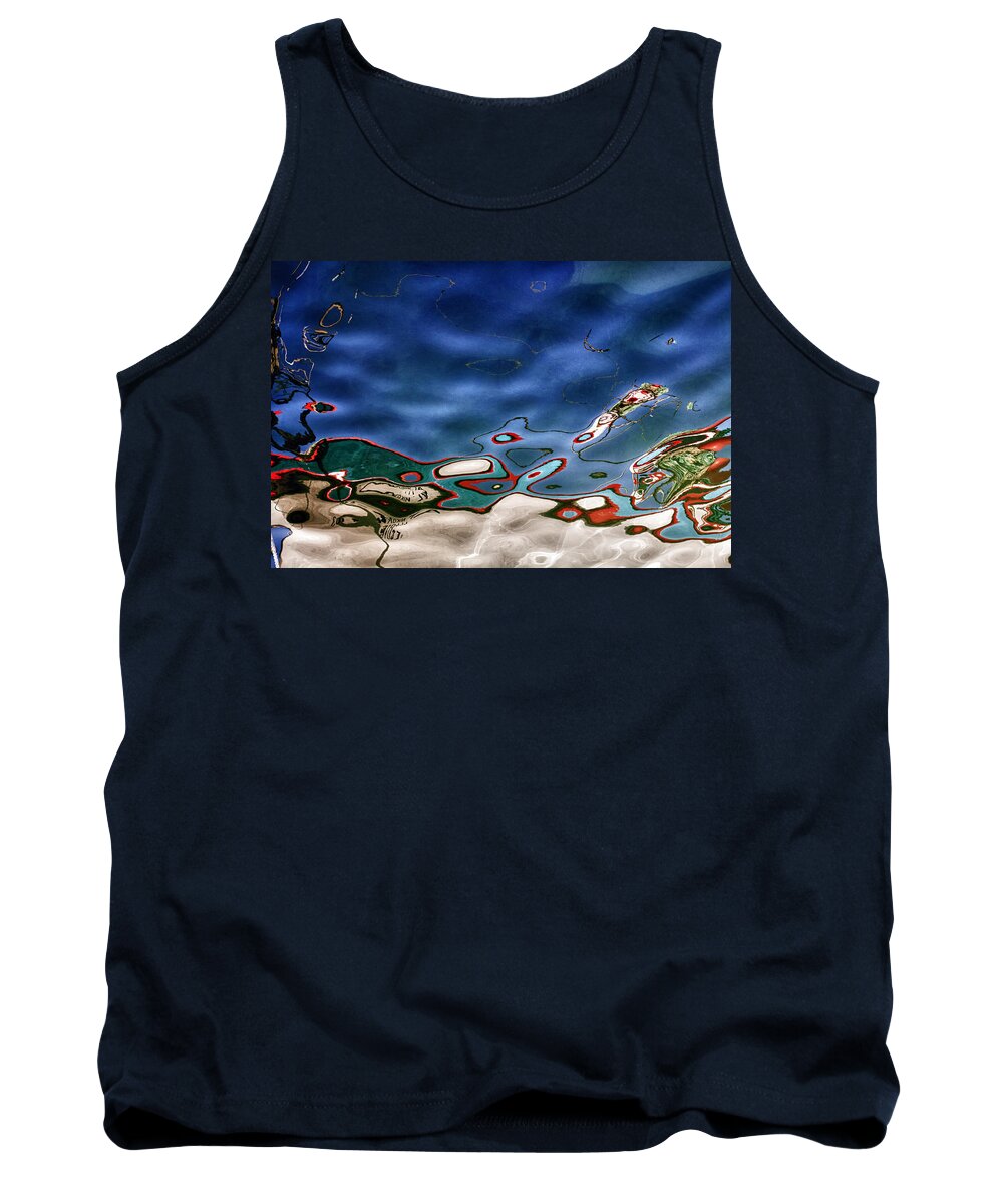 Afternoon Tank Top featuring the photograph Boat Reflexion #1 by Stelios Kleanthous