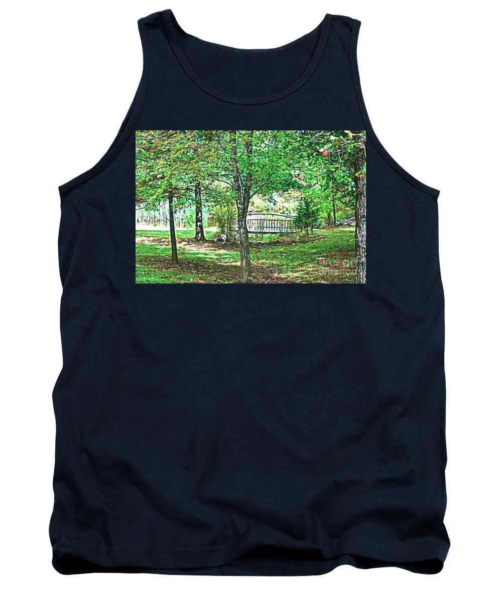 Landscape Tank Top featuring the photograph Autumns Dance by Peggy Franz