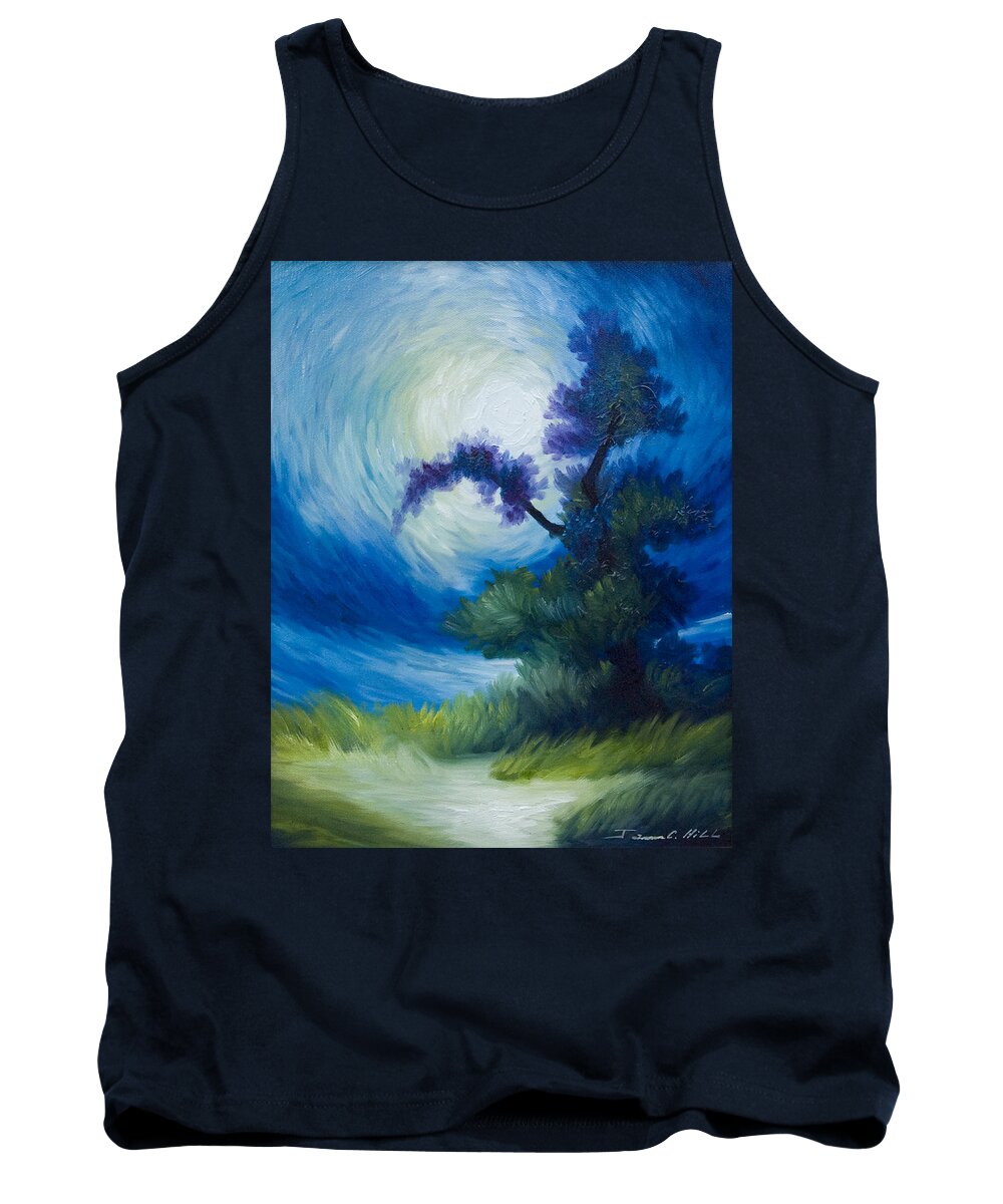 Nature Tank Top featuring the painting Bonzai II by James Hill