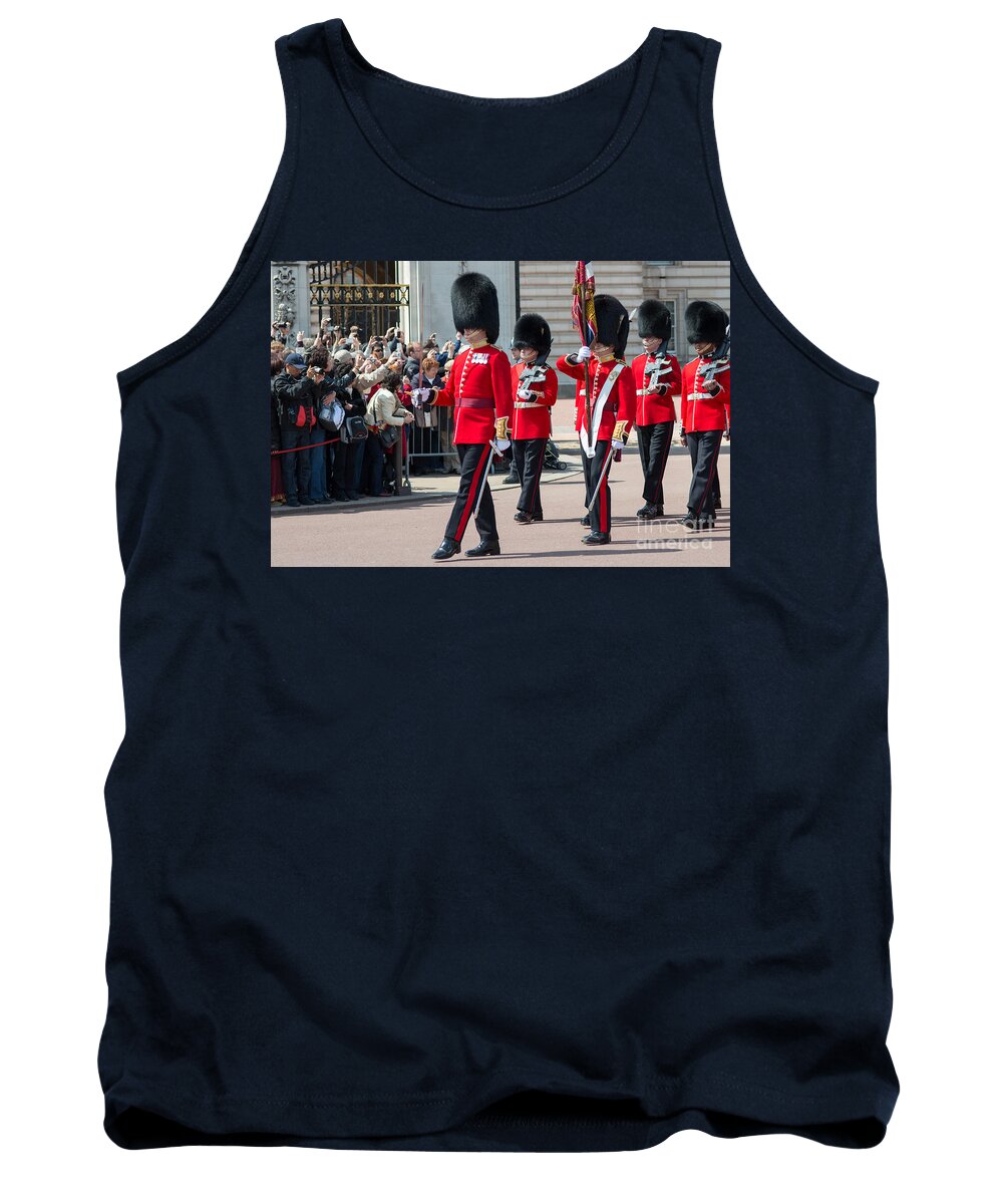 British Tank Top featuring the photograph Changing of the guard at Buckingham palace by Andrew Michael