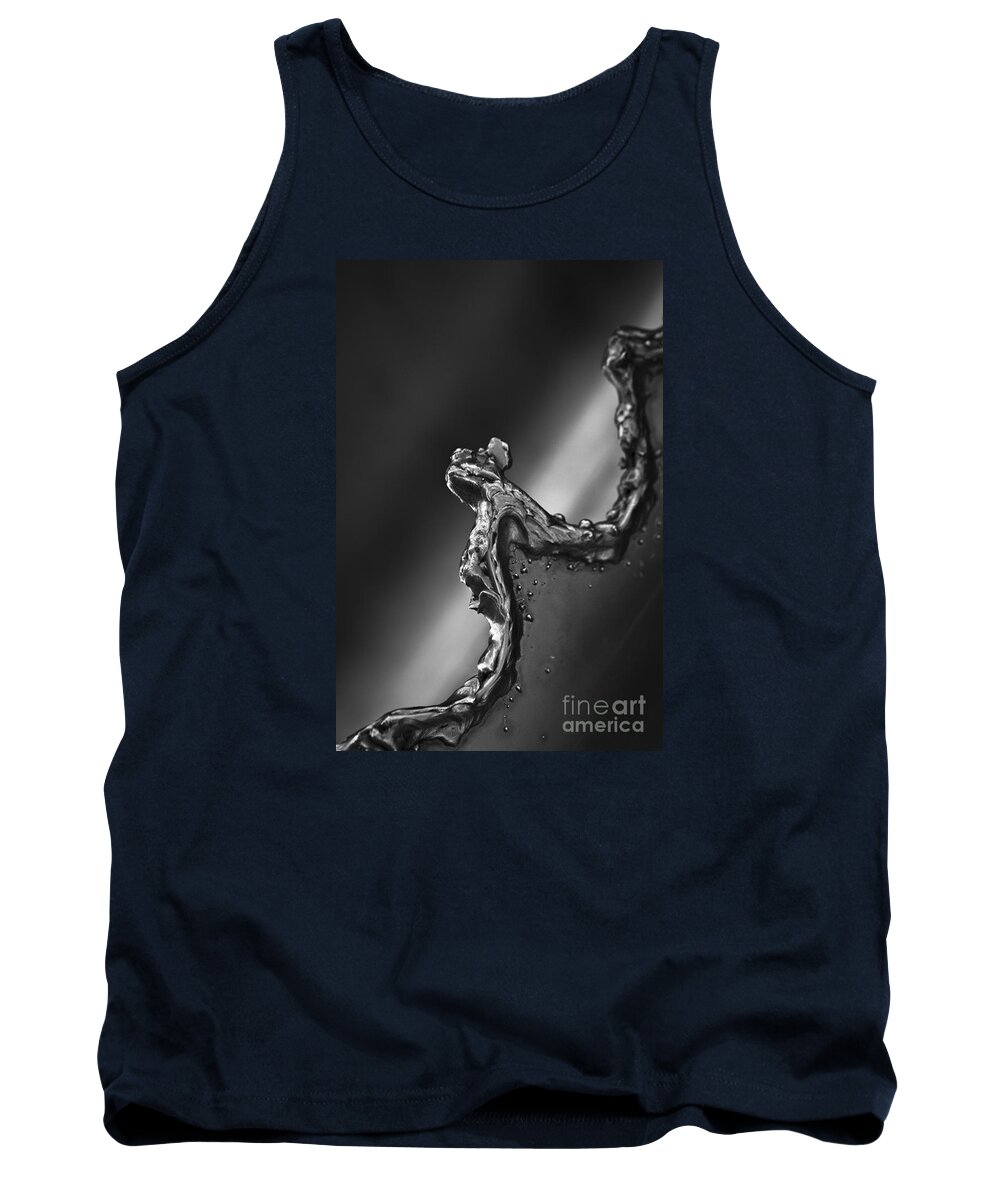 Abstract Tank Top featuring the photograph Cutting Edge Sibelius Monument by Clare Bambers