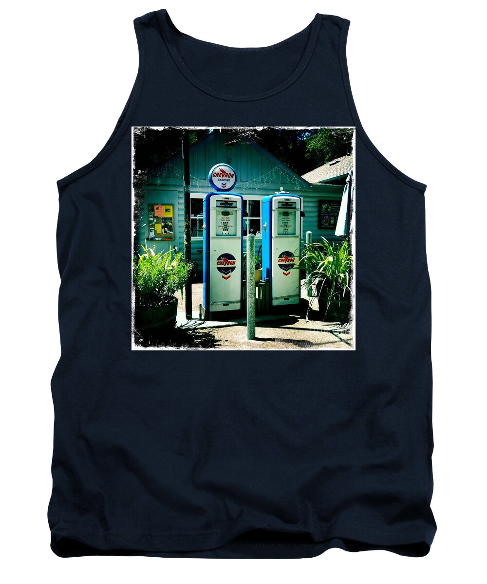 Old Fashioned Tank Top featuring the photograph Old Fashioned Gas Station by Nina Prommer