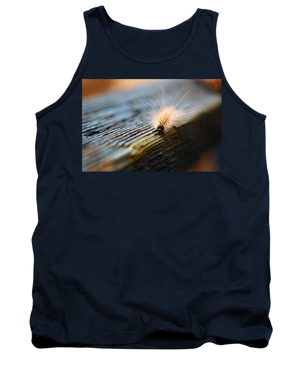 Caterpillar Tank Top featuring the photograph Something Wicked This Way Comes by Lori Tambakis