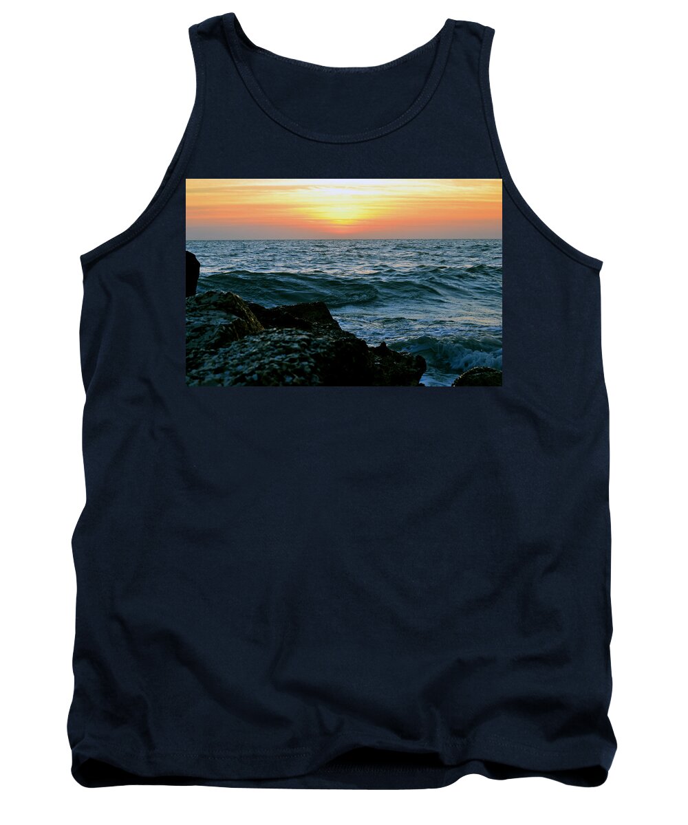 Sunset Tank Top featuring the photograph Sunset Captiva by Melanie Moraga