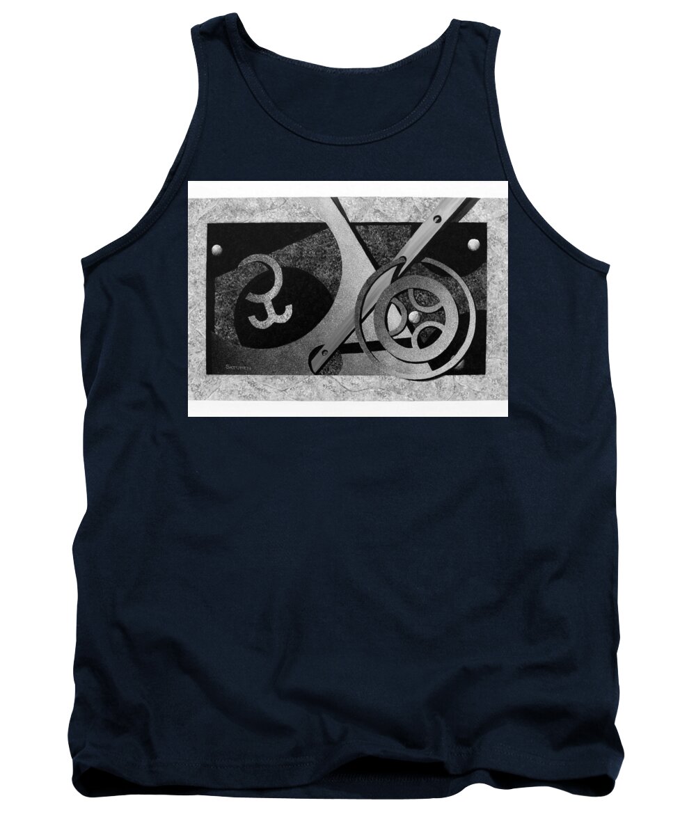Faux Finish Tank Top featuring the painting Wedding by Ben Saturen