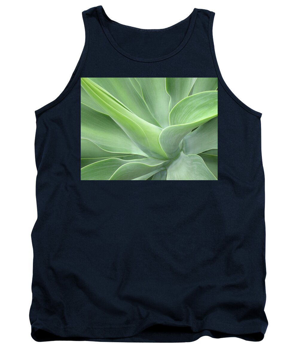 Agave Tank Top featuring the photograph Agave Attenuata Abstract by Bel Menpes