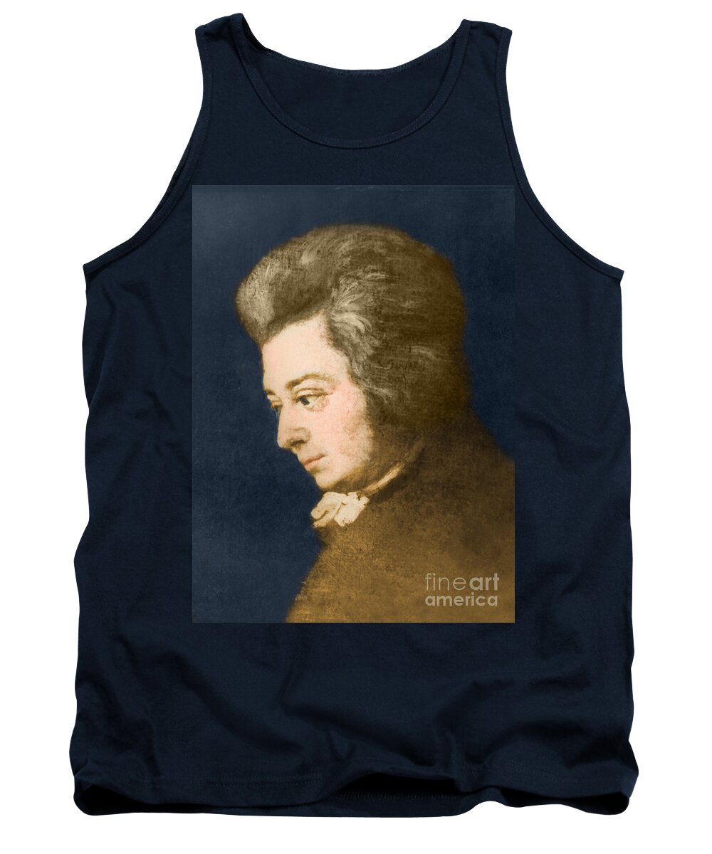 History Tank Top featuring the photograph Wolfgang Amadeus Mozart, Austrian #1 by Omikron