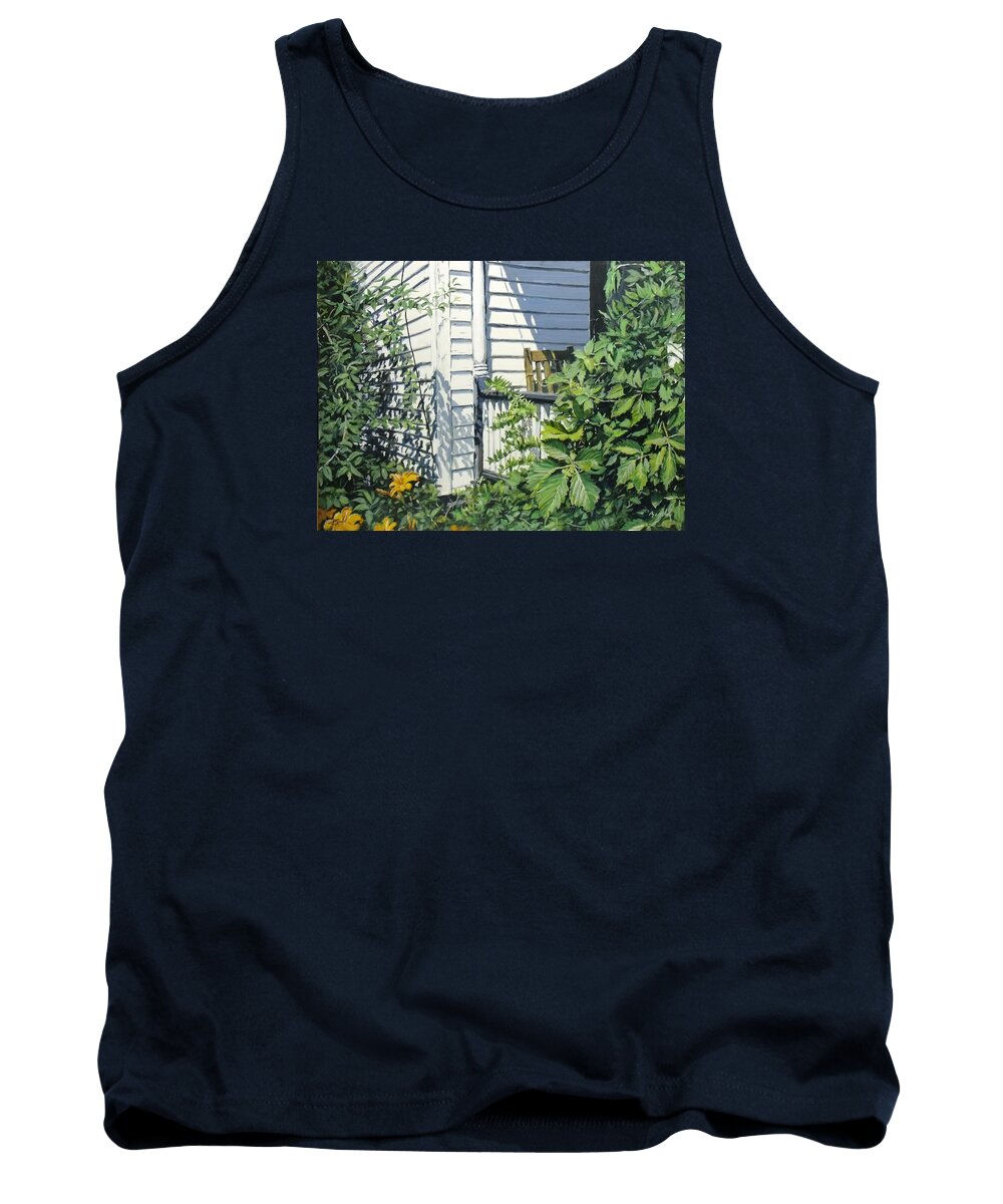 Rural Tank Top featuring the painting A Corner Of Summer by William Brody