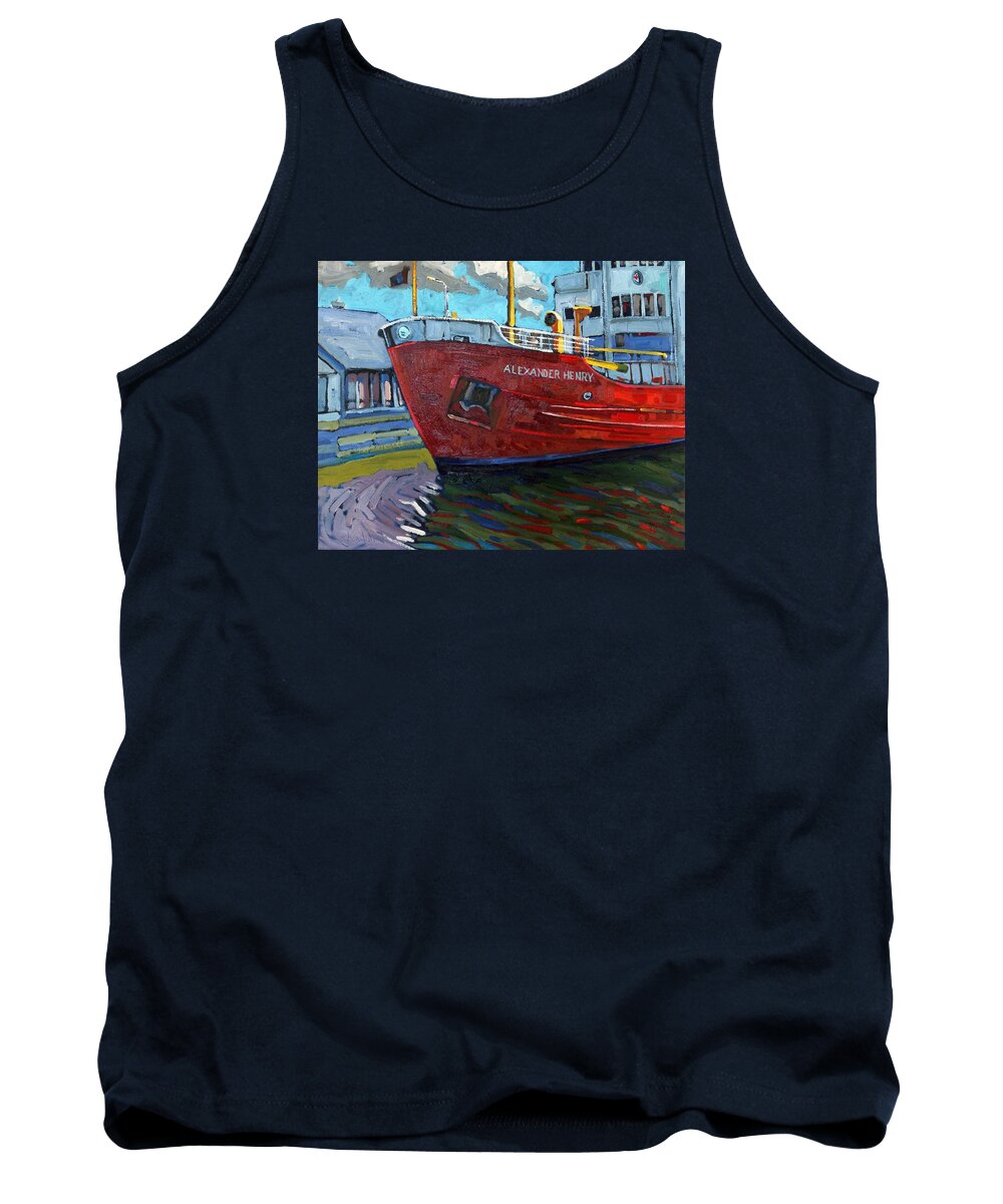 Alexander Tank Top featuring the painting Alexander Henry by Phil Chadwick