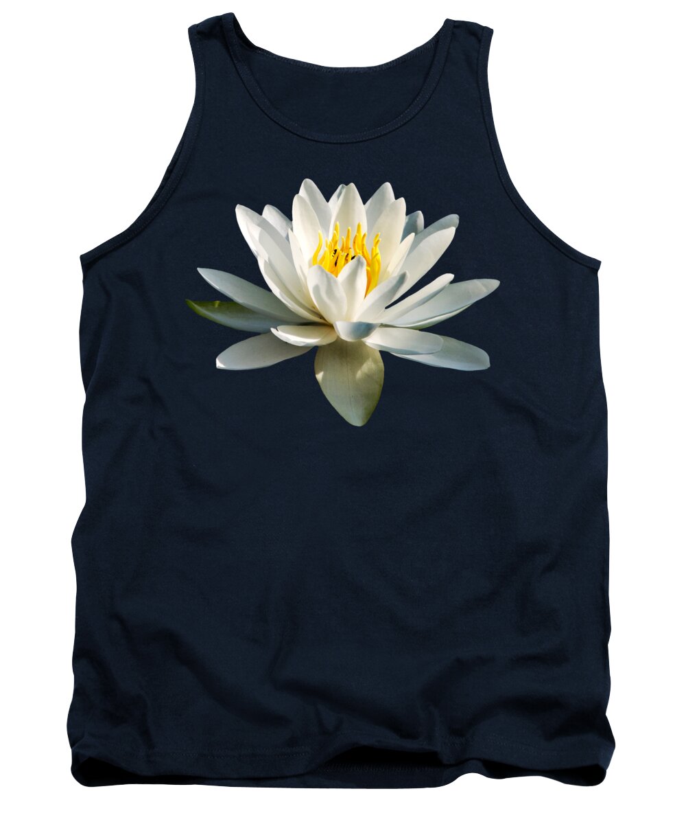 Water Lily Tank Top featuring the photograph White Water Lily by Christina Rollo