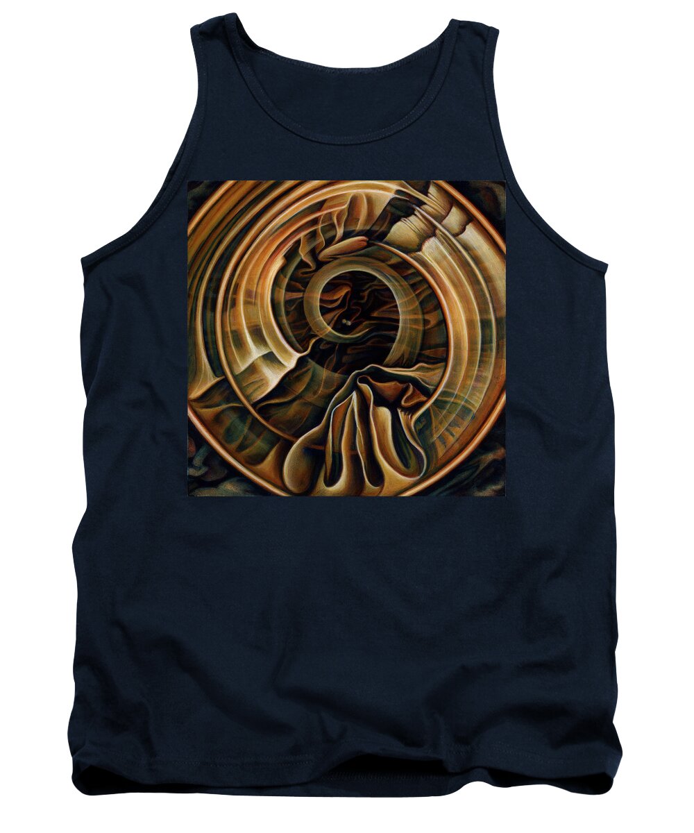 Spiritual Tank Top featuring the painting Begging Bowl by Nad Wolinska