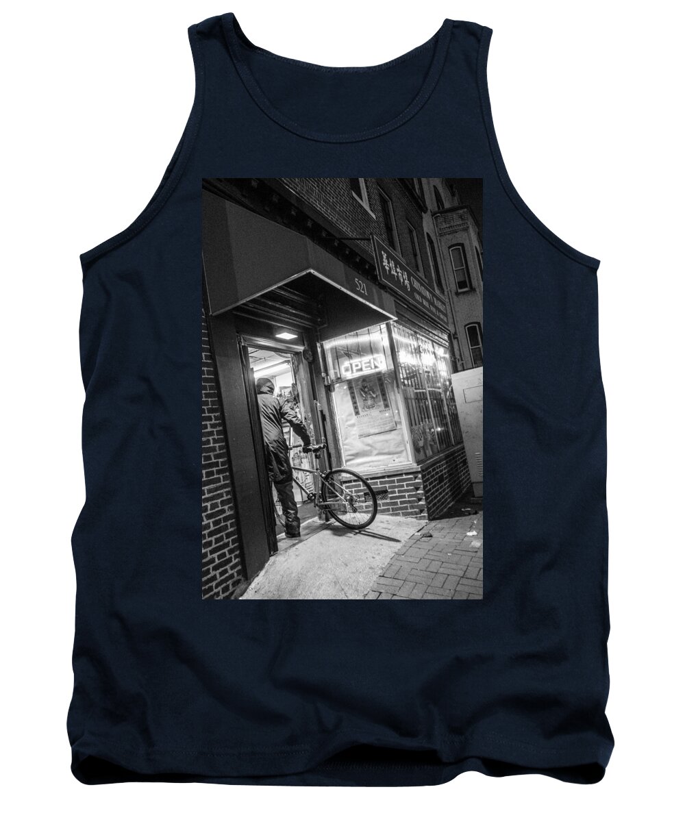 521 Tank Top featuring the photograph Bicycle Shopping by SR Green