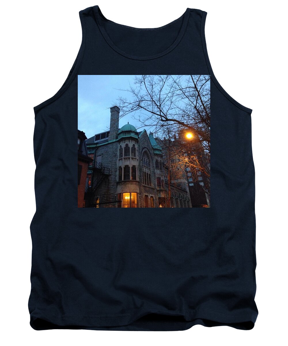 Nofilter Tank Top featuring the photograph Blue Hour On 18th Street by Lindsay Poulin