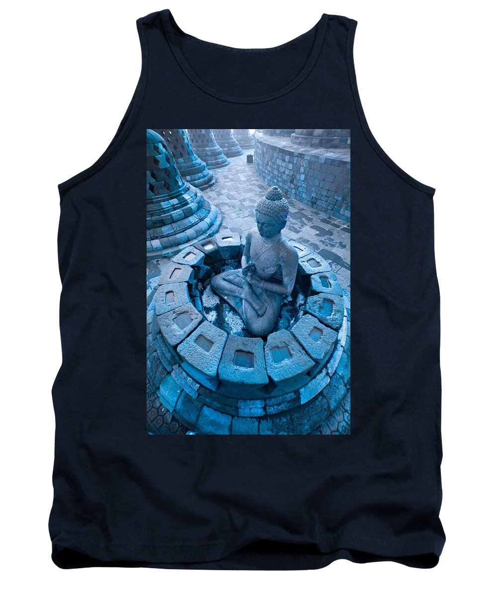 Ancient Tank Top featuring the photograph Borobudur Temple by Luciano Mortula