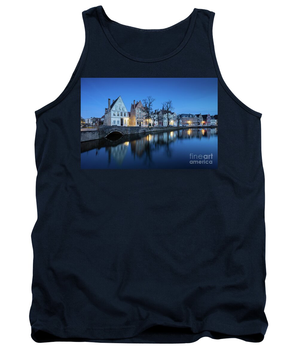 Architecture Tank Top featuring the photograph Magical Brugge by JR Photography