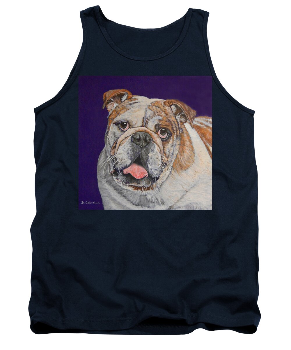 Dog Tank Top featuring the painting Buddy by Daniel Carvalho