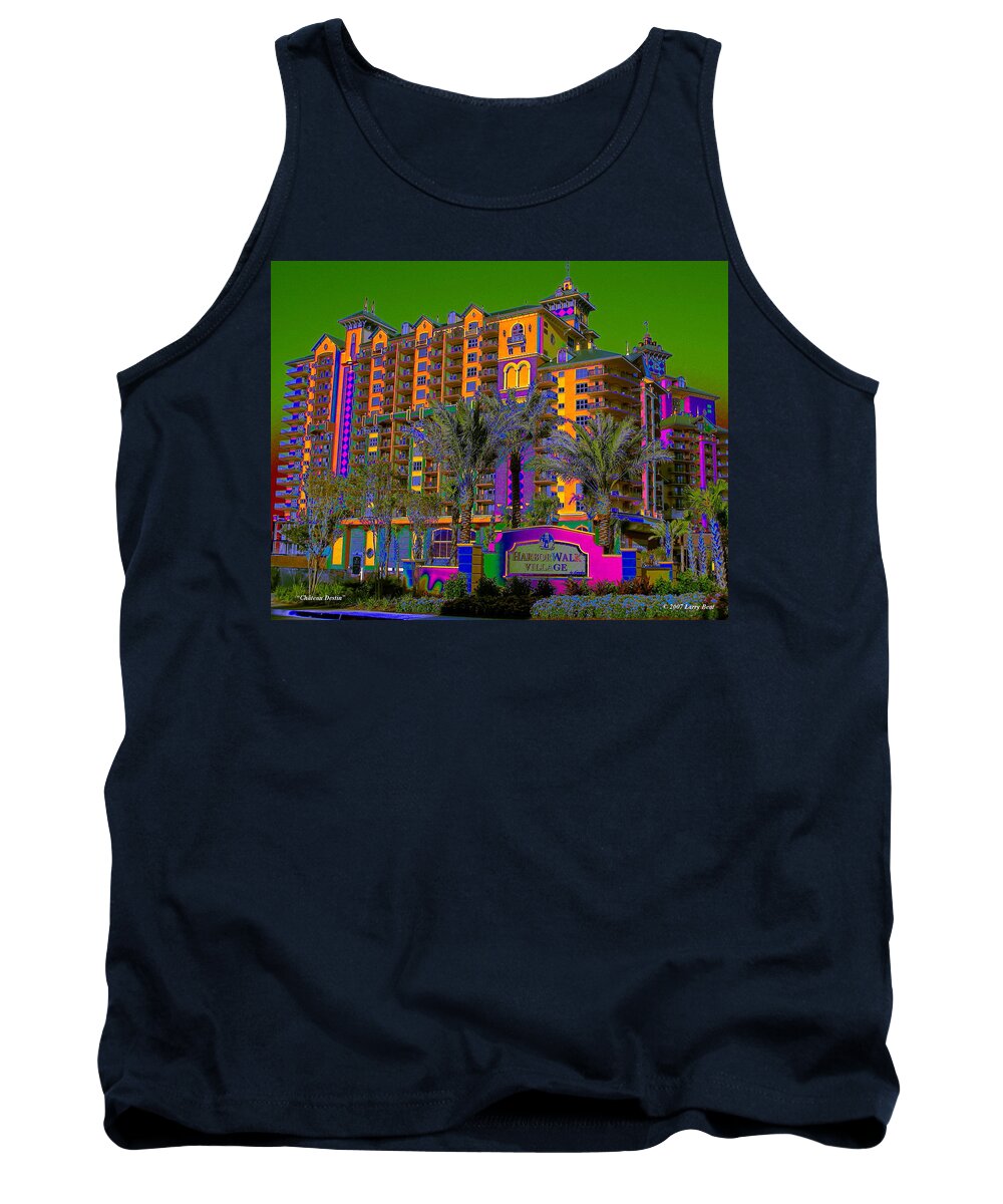 Destin Tank Top featuring the photograph Chateau Destin by Larry Beat