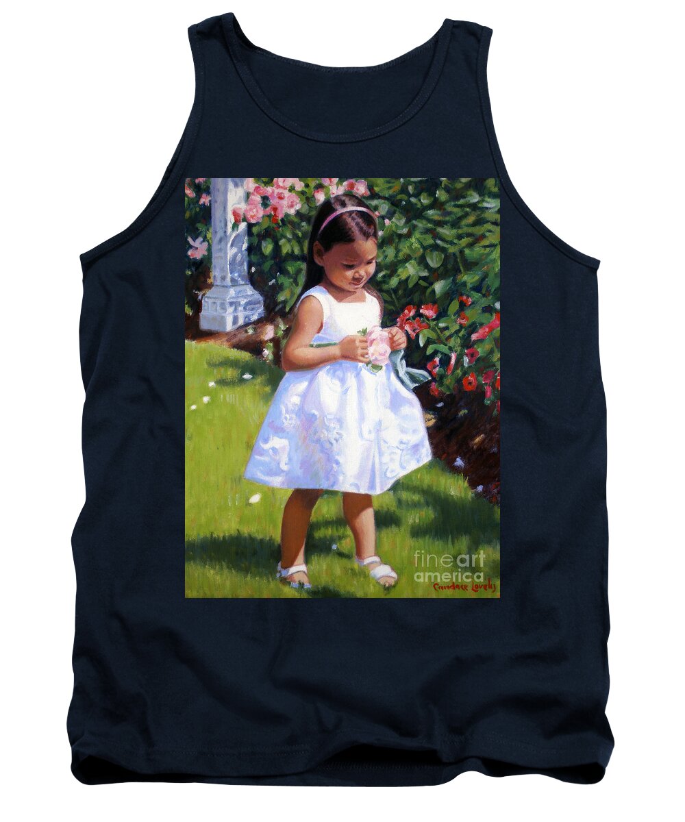 Rose Tank Top featuring the painting Clara Crystal by Candace Lovely
