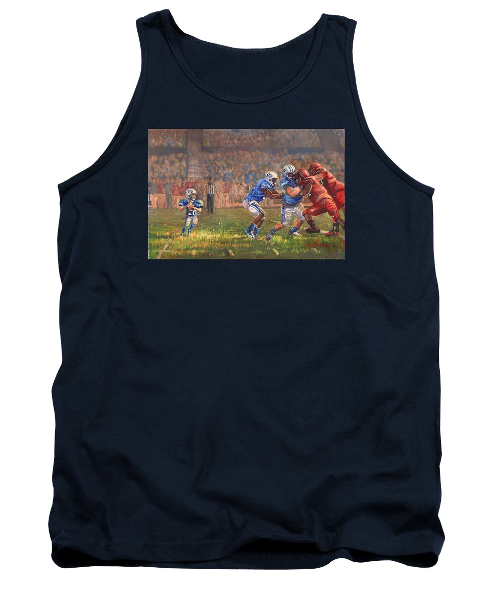 Jeffrey V Brimley Tank Top featuring the painting Courage to Believe by Jeff Brimley