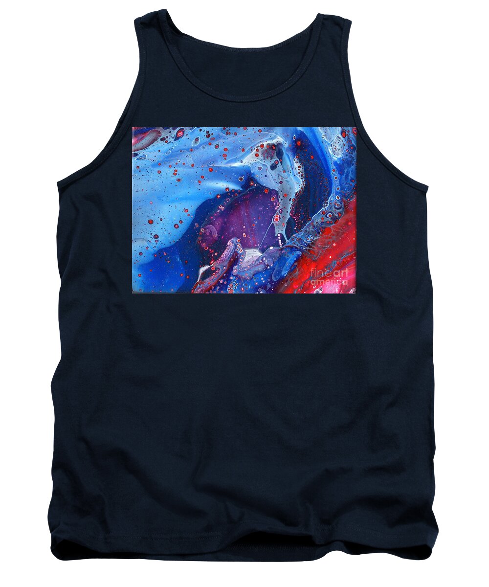 Acrylic Tank Top featuring the painting Deep in Space by Daniel Taylor