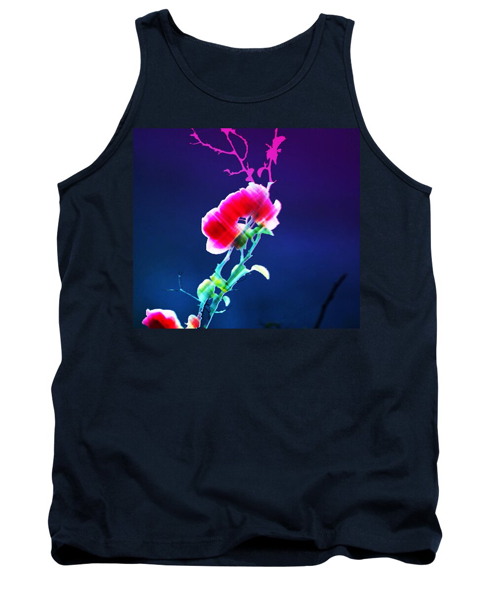 Nature Tank Top featuring the painting Digital 1 by Anil Nene