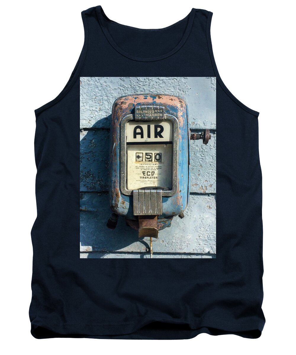 Air Pump Tank Top featuring the photograph Eco Tireflator by Steven Ralser