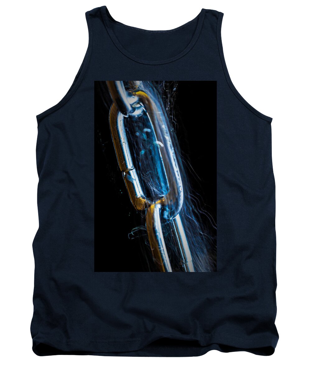 Chain Tank Top featuring the photograph Electric Fence by Marnie Patchett