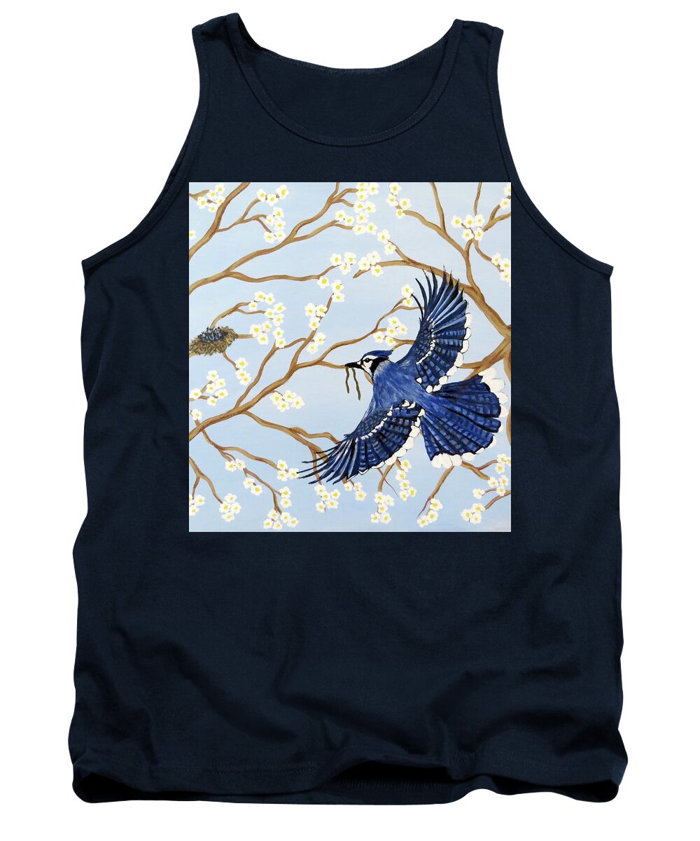 Acrylic Tank Top featuring the painting Feeding Time by Teresa Wing