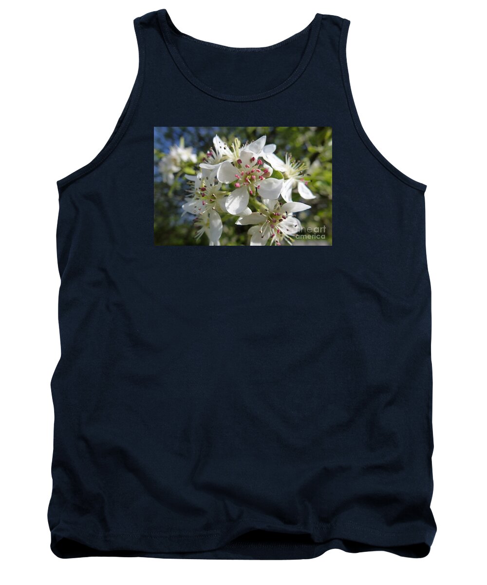 Bloom Tank Top featuring the photograph Flowering Of White Flowers 2 by Jean Bernard Roussilhe