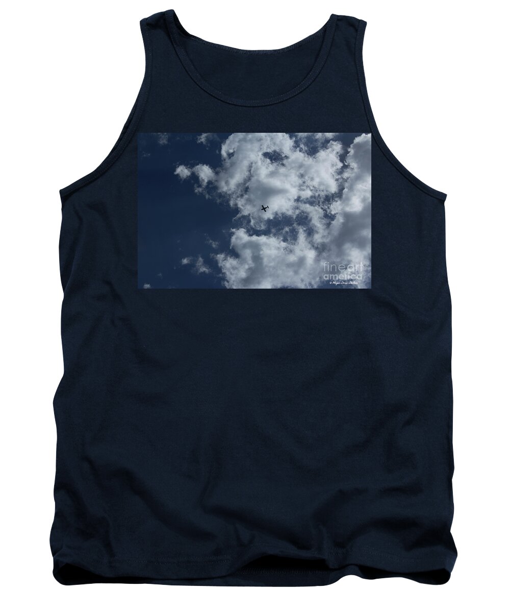Airplane Tank Top featuring the photograph Fly Me To The Moon by Megan Dirsa-DuBois
