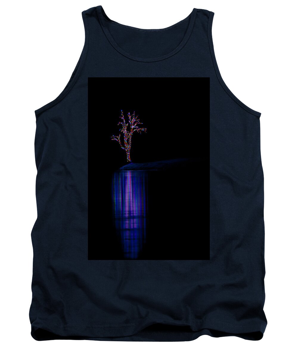 Lights Tank Top featuring the photograph Frozen Lights Across The Lake by Mark Harrington