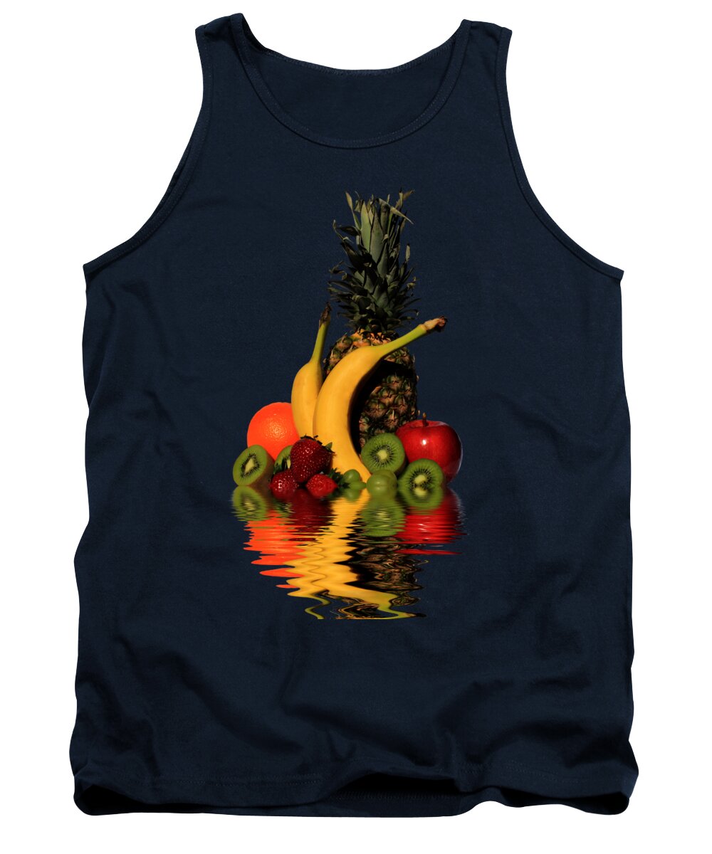 Fruit Tank Top featuring the photograph Fruity Reflections - Dark by Shane Bechler