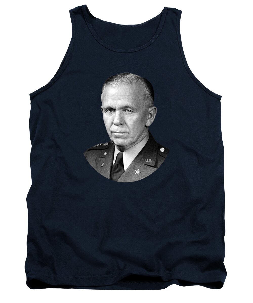 George Marshall Tank Top featuring the photograph General George Marshall by War Is Hell Store