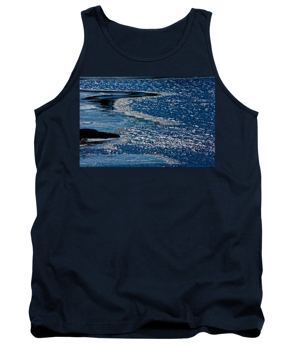 Winter Abstract Tank Top featuring the photograph Glittering Trident by Irwin Barrett