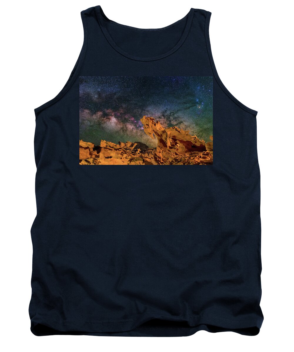 Astronomy Tank Top featuring the photograph Heavenly Horses by Ralf Rohner