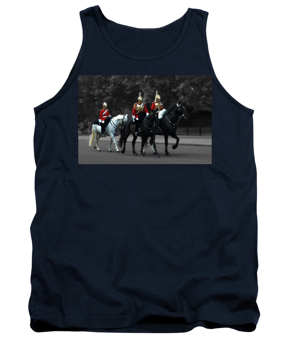 Household Cavalry Tank Top featuring the photograph Household Cavalry by Chris Day
