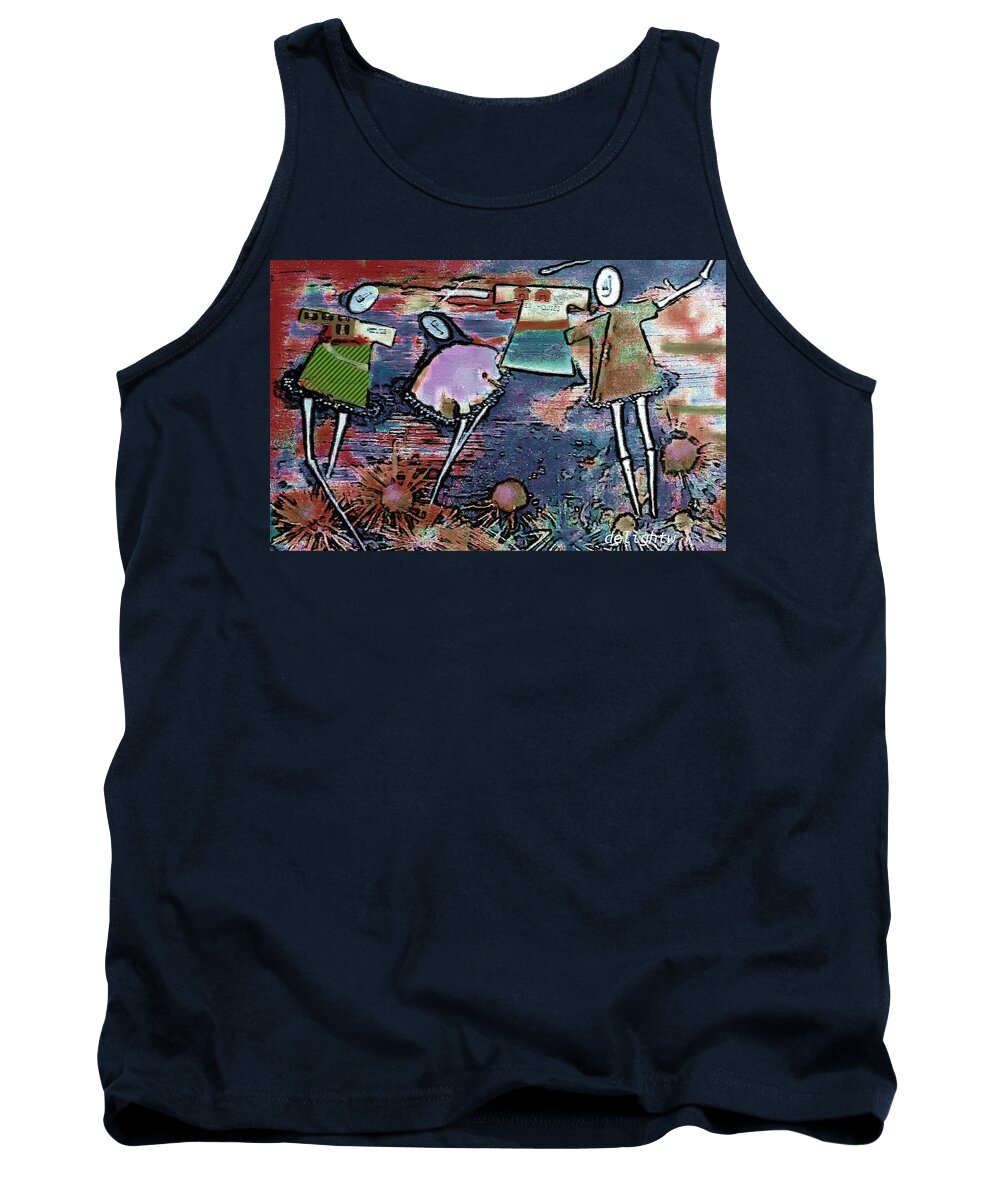 Children Tank Top featuring the digital art Hung Out to Dry by Delight Worthyn