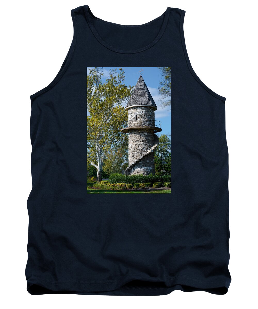 Hunt Club Tank Top featuring the photograph Hunt Club Watchtower by Paula Ponath