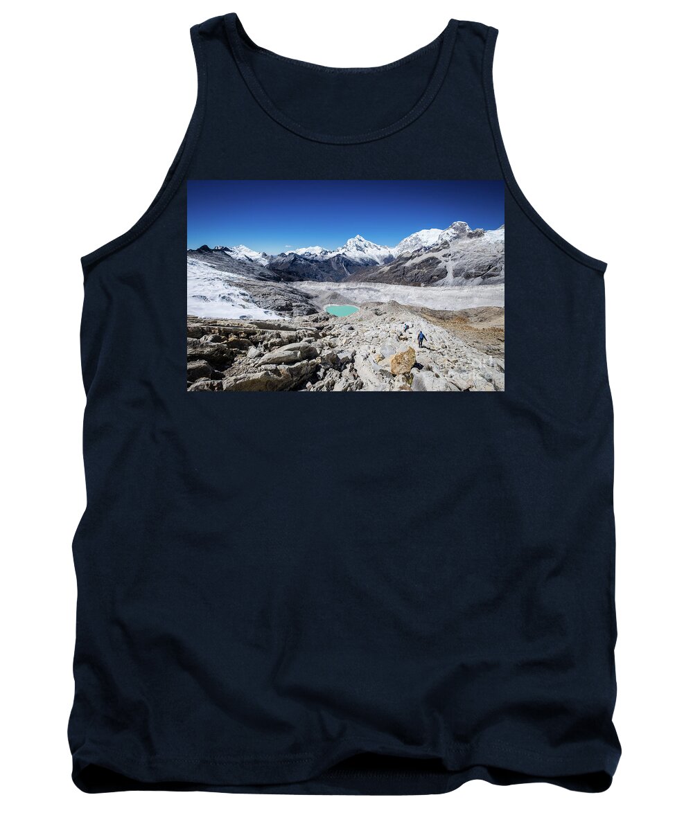 Cordillera Tank Top featuring the photograph In the middle of the Cordillera Blanca by Olivier Steiner