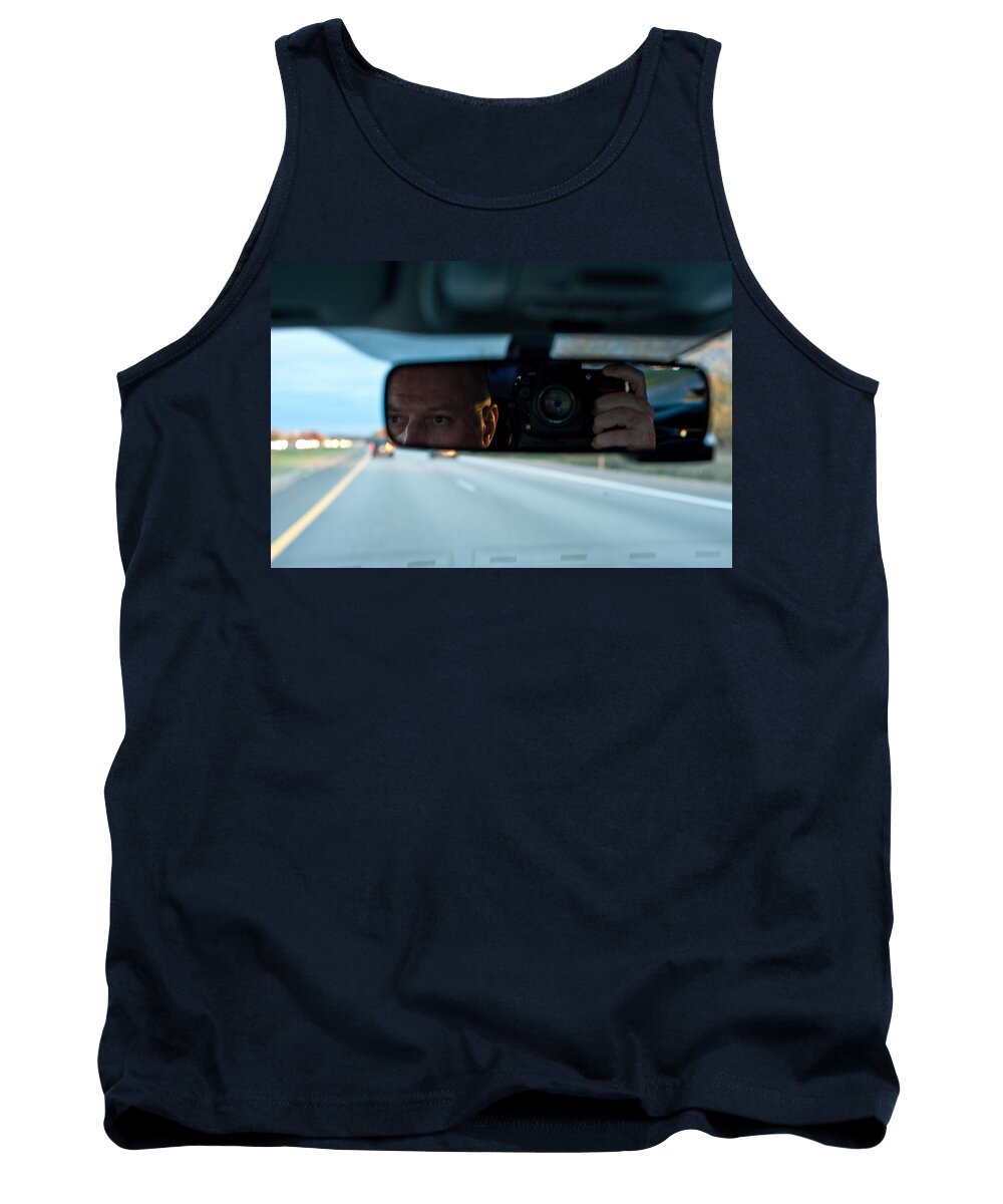 Driving Tank Top featuring the photograph In The Road by Steven Dunn