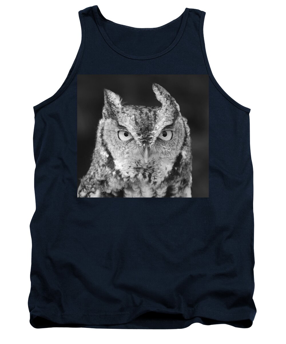 Black And White Tank Top featuring the photograph Intense Stare by Richard Bryce and Family